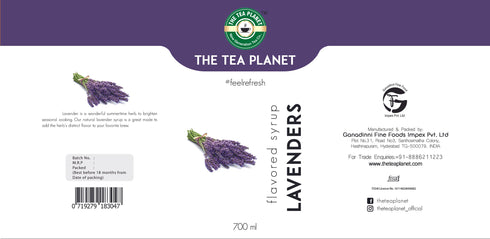 The Tea Planet Lavender Syrup 700 ml